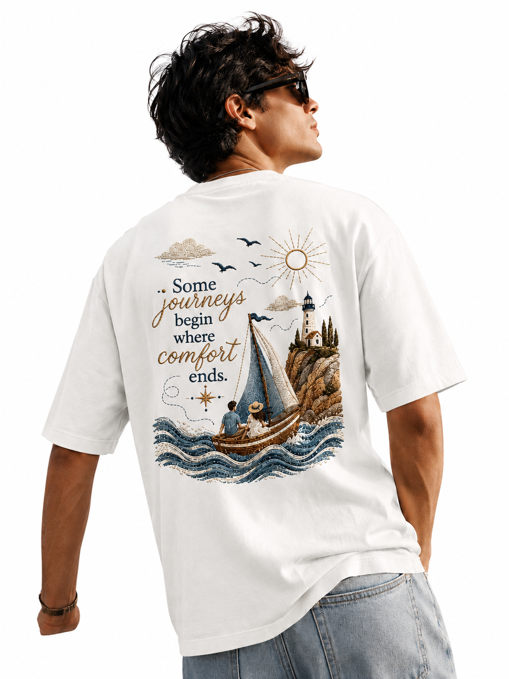 Some journey begin (Off white oversized)