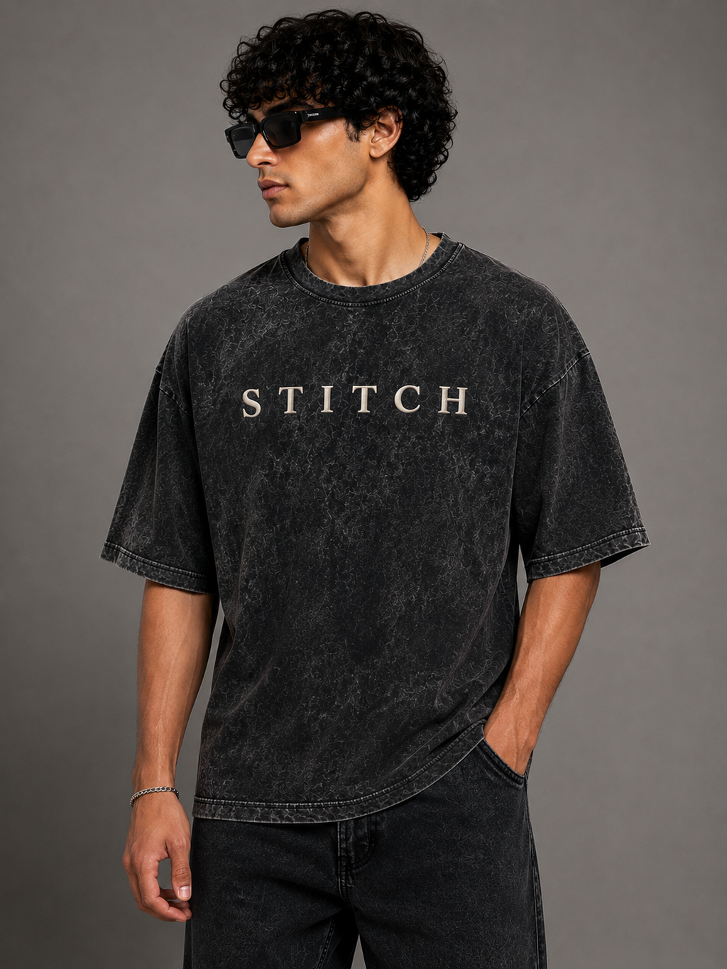 Acid washed oversize tshirt