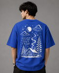 Royal Blue Oversized Tshirt (Still belongs to the wild)