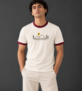 Off White & Maroon Ringer Tee (Grown Through, What You To Through)