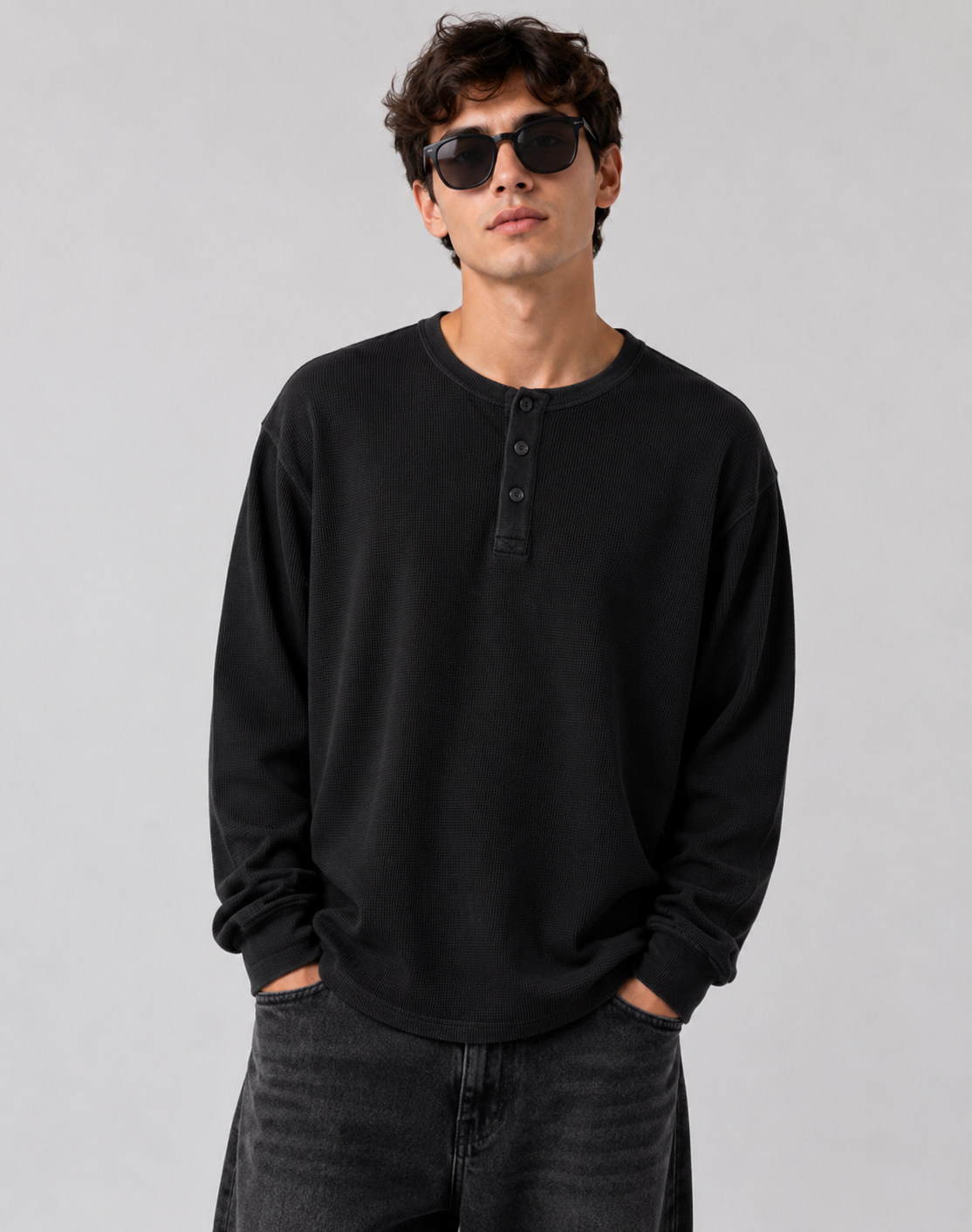 Black Henley tshirt
