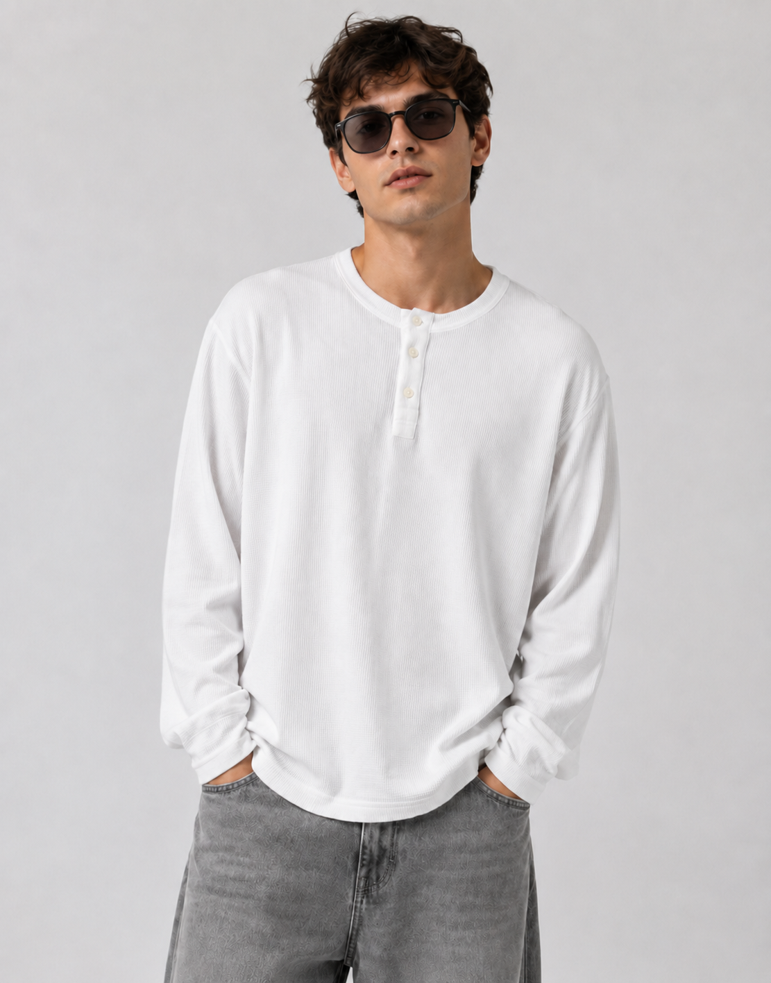 White henley tshirt