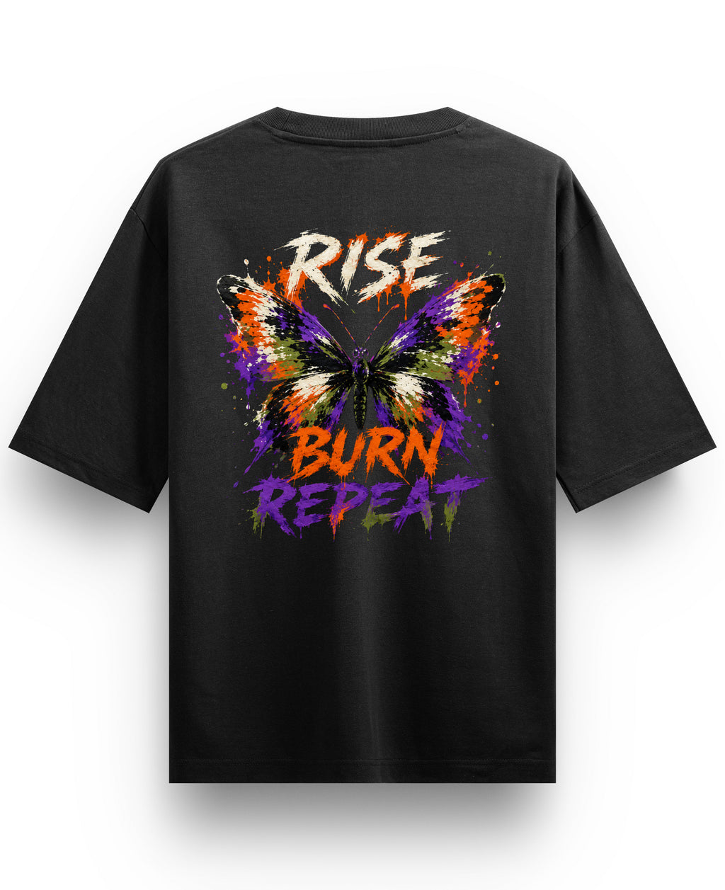 Black Oversized T-shirt Back Design