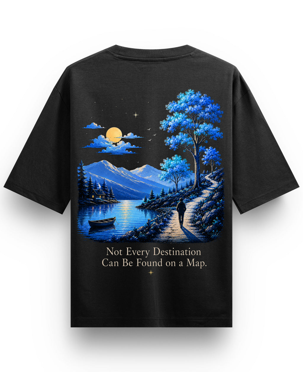 Black Oversized T-shirt Back Design