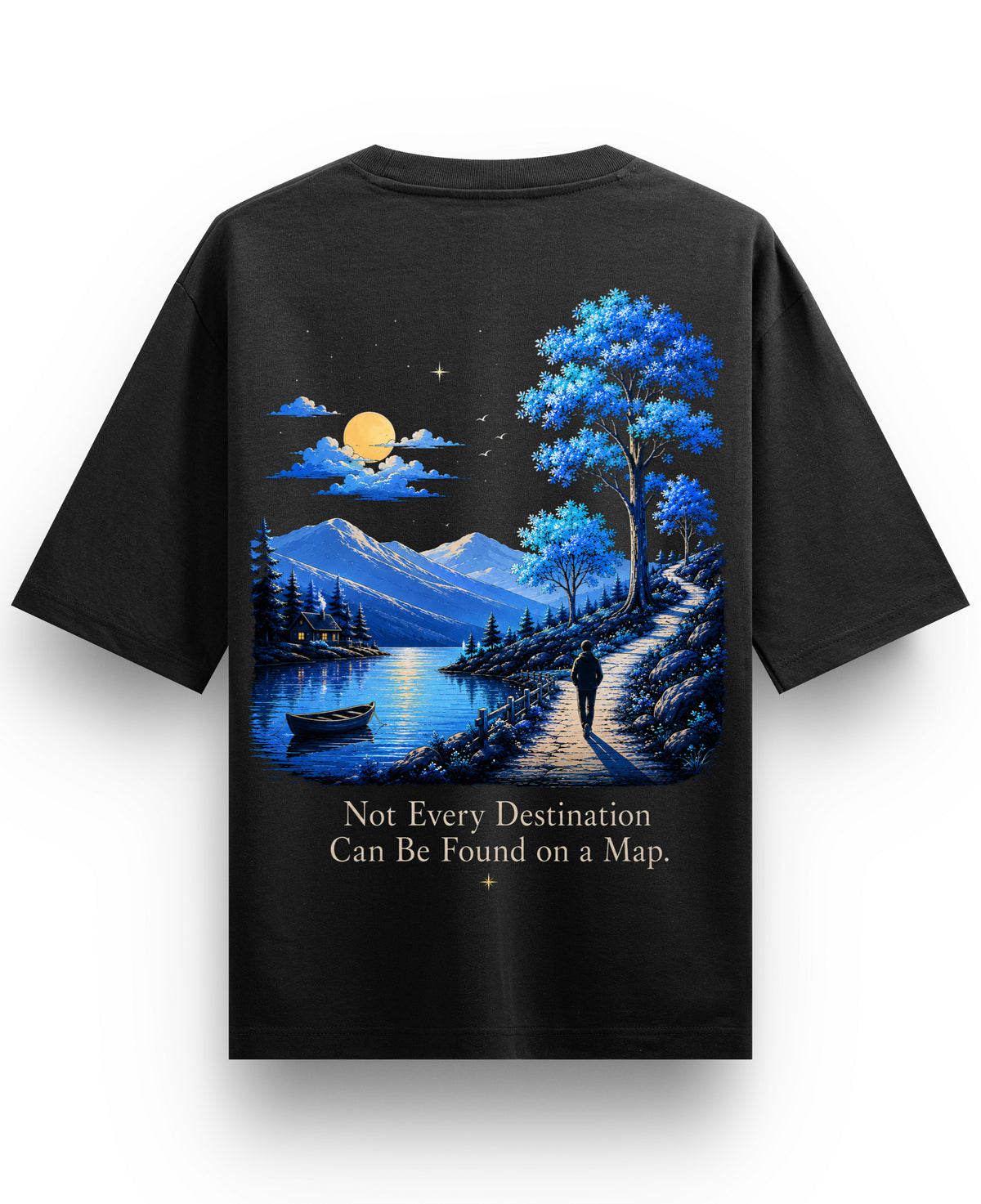 Black Oversized T-shirt Back Design