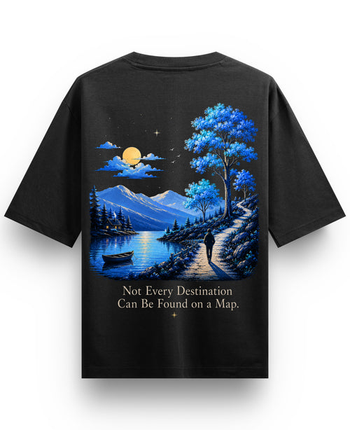 Black Oversized T-shirt Back Design