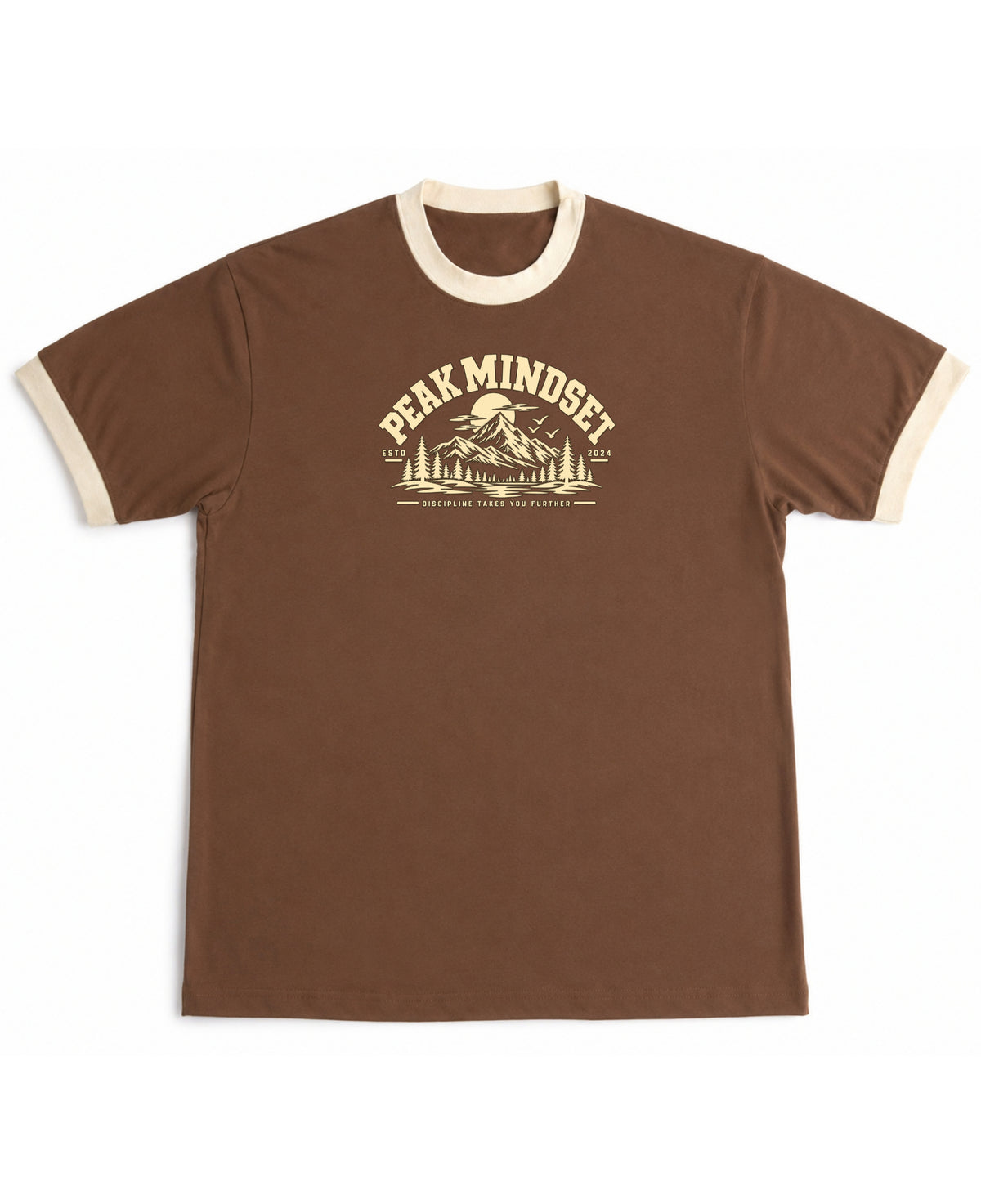 Mousse & Cream Ringer tee Front Design