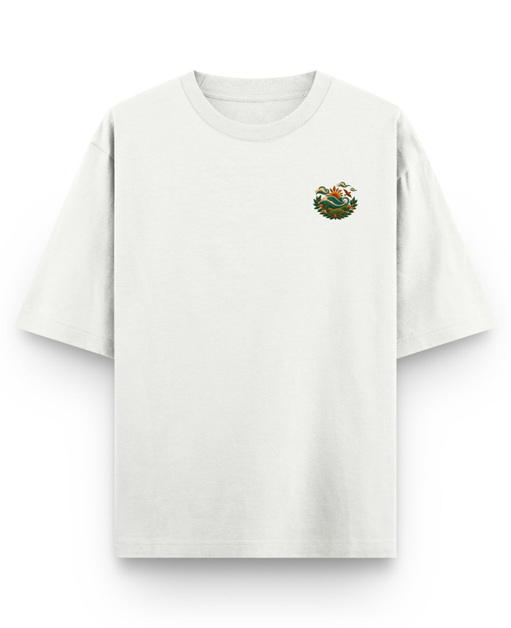 Off White Oversized T-shirt Front Design