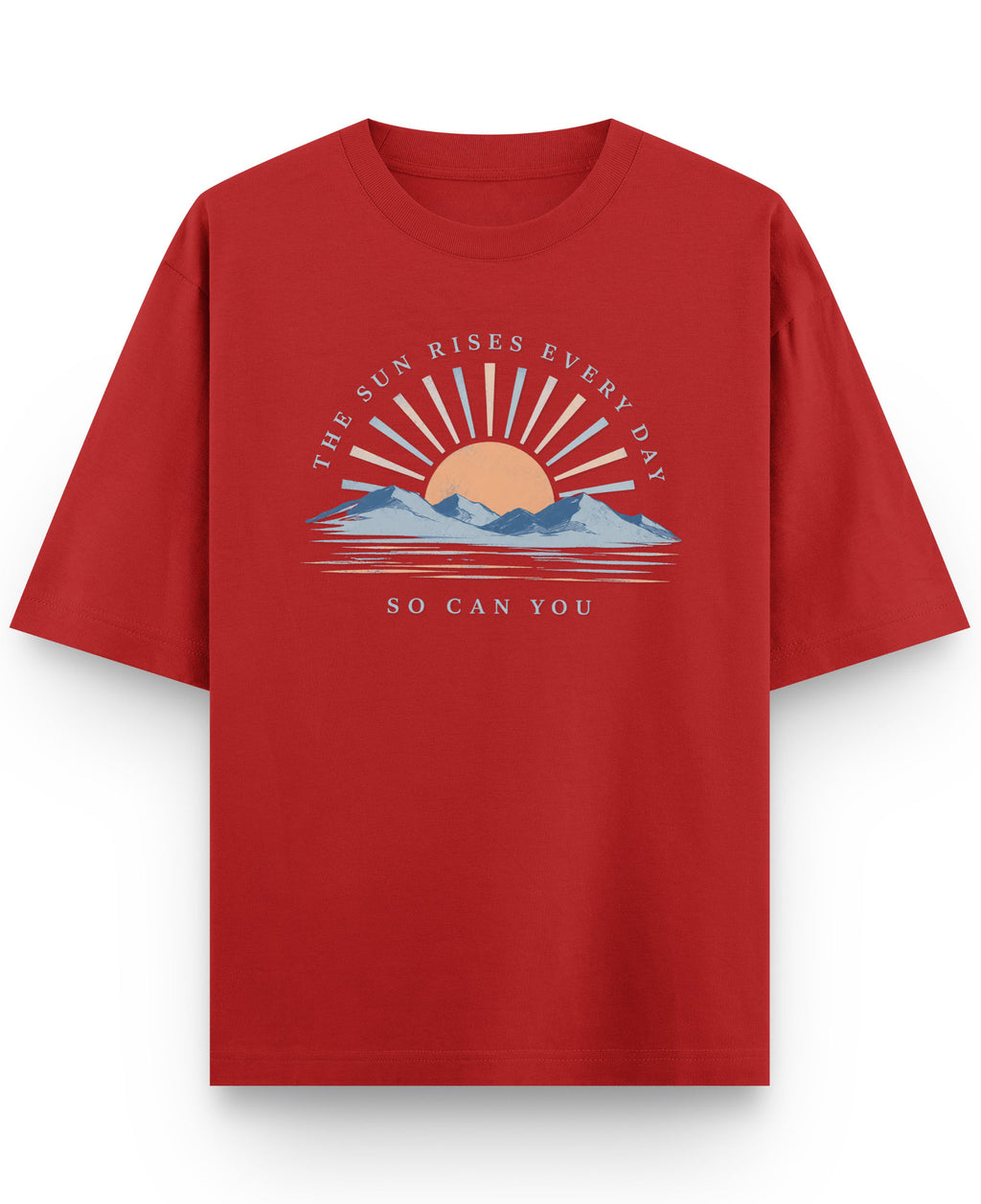 Red Oversized T-shirt Front Design