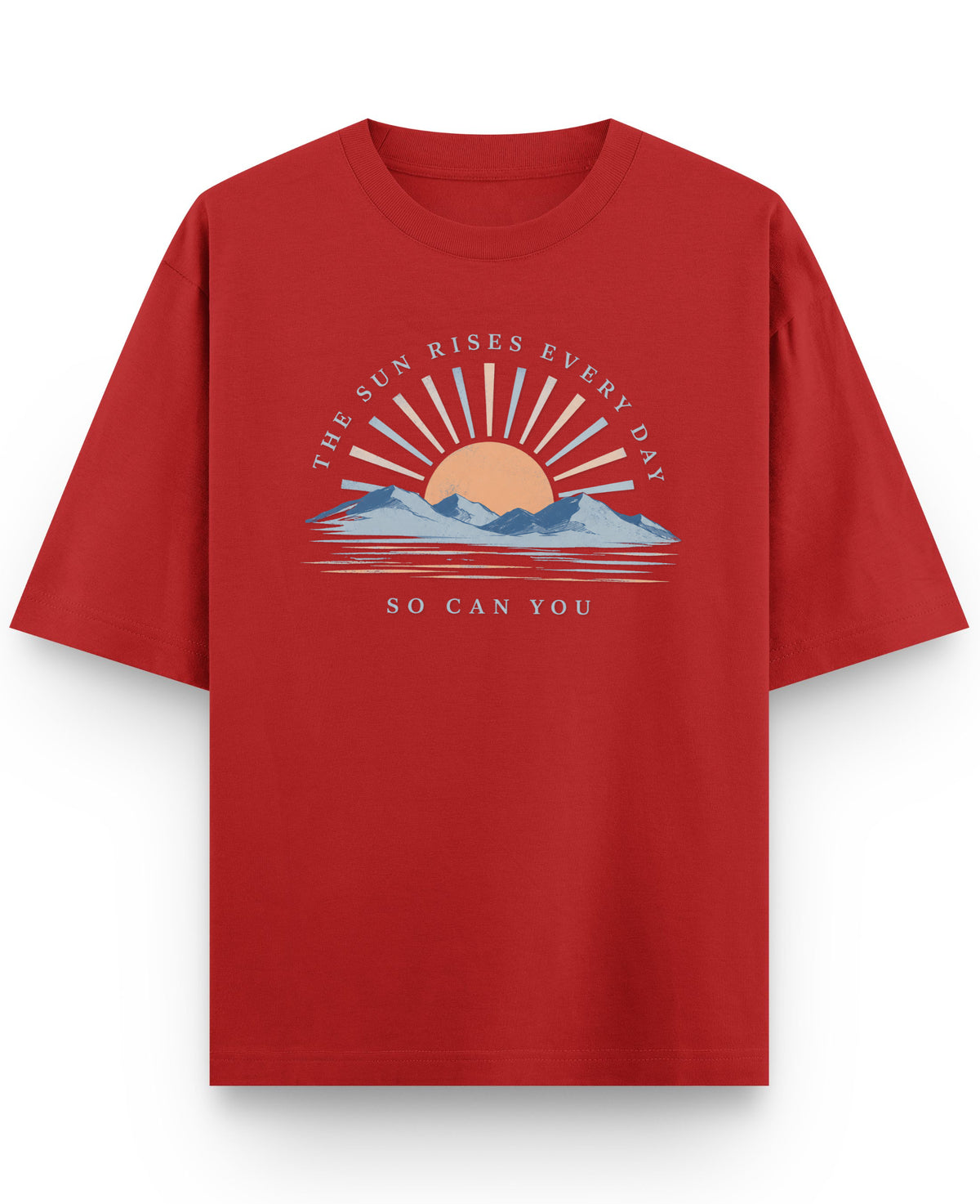 Red Oversized T-shirt Front Design